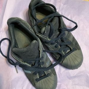 Adidas Navy Tennis Shoes  4.5 big boys